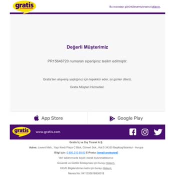Gratis Siparişimin Welokal Kargo Firması Tarafından Kaybedilmesi...