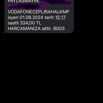 Vodafone Yanımda'dan Aldığım Kolay Paket Hattıma Tanımlanmıyor