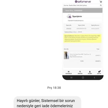 Sefamerve Tarafından İadem 2 Aydır Yatırılmadı.