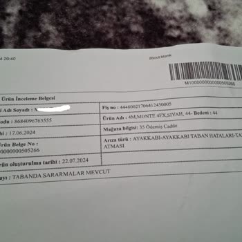 FLO Ayakkabı FLO'dan Alınan Salvano Marka Ayakkabıda Taban Sararması