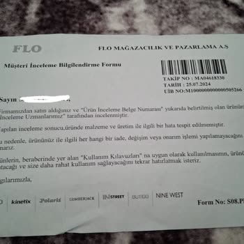 FLO Ayakkabı FLO'dan Alınan Salvano Marka Ayakkabıda Taban Sararması