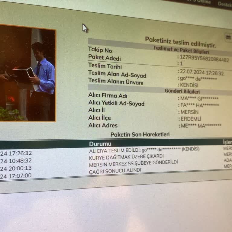 UPS Türkiye Kargonun Ürünümü Kaybetmesi