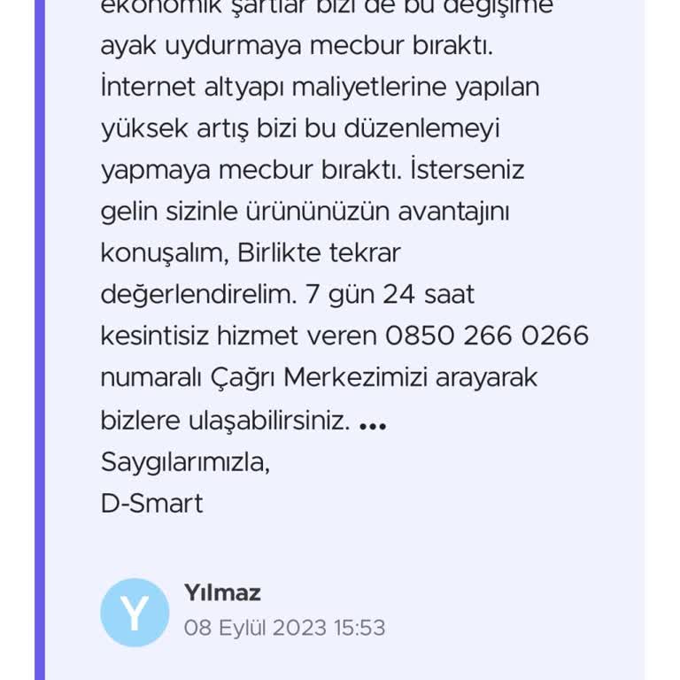 DSmart Üyelik İptali Paramın Boşa Gitmesi