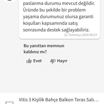 Erinöz Bahçe Mobilyaları Erinöz Salıncak Paslanmaz Fırın Boya Diye Satılan Ürün Pas İçinde