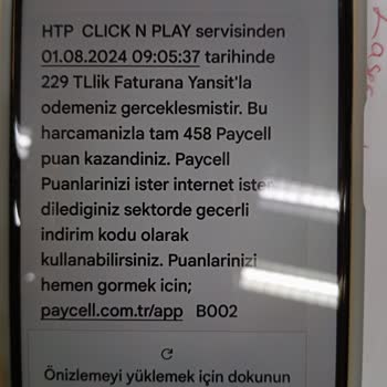 Turkcell Htp Click N Play Den Faturama 229 ₺ Yansımış Diye Mesaj Geldi.