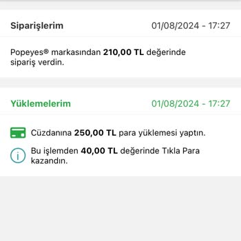 Tıkla Gelsin Parayı Çekti Ama Sipariş Oluşmadı