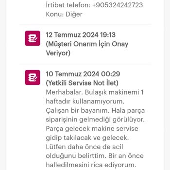 Arçelik Servis Mağduriyeti Hakkında...