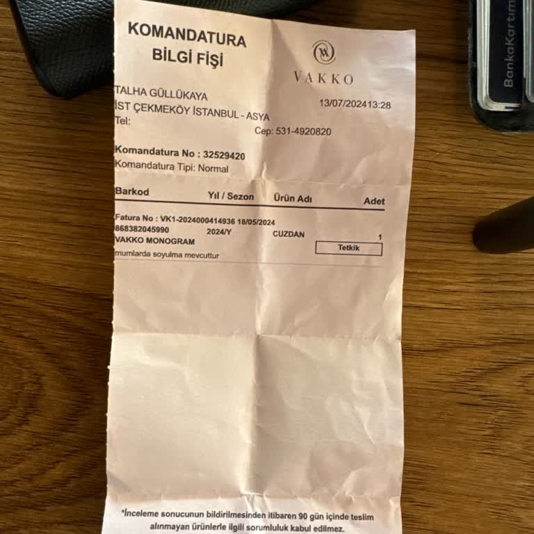 Vakko Şikayet Sıfır Ürün Kusurlu