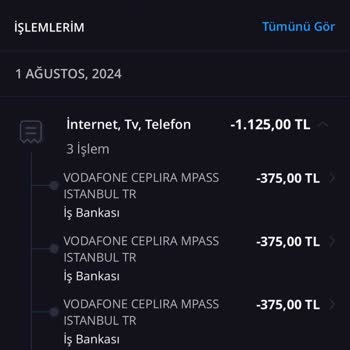 Vodafone Para İadesi Verilmemesi