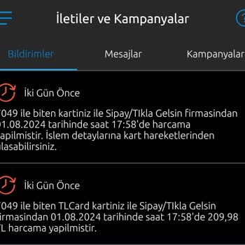 Tıkla Gelsin Para Çekildi Fakat Sipariş Oluşmadı