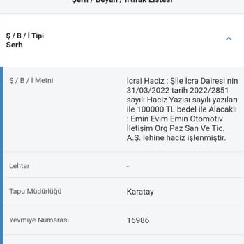 Eminevim İpotek Kaldırılmaması. Engel Çıkartma