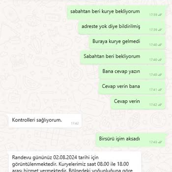 Dijital Kurye Gelmediği Halde Adreste Kimse Yok Diye Bilgi Geçmiş