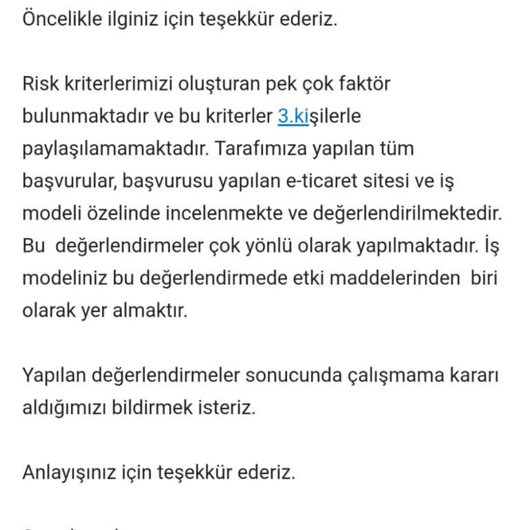 Iyzico Hayal Kırıklığı