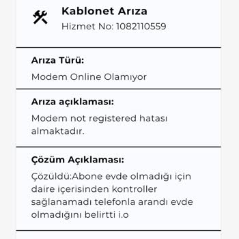 Kablo Net İnternet Hizmeti Ve Müşteri Desteğinde Yaşanan Sorunlar