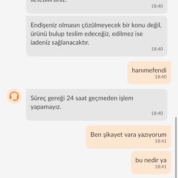 Trendyol Ürün Kaybolan Ürün İademi Sağlamıyor.