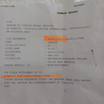 AJet (Anadolu Jet) Bavul Tekerleği Kırıldı, Mağduriyetim Giderilmiyor!