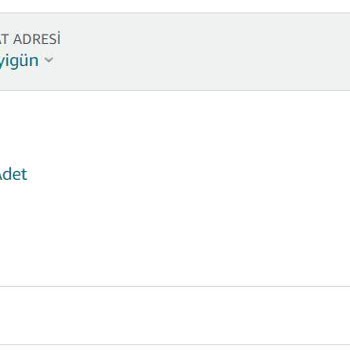 Amazon Sipariş İptal Ediyor