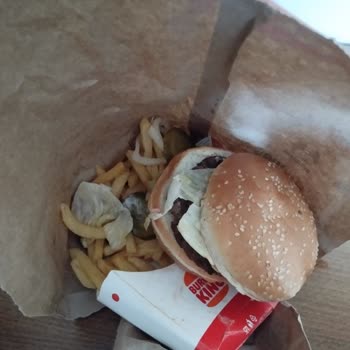 Tıkla Gelsin Burger King Tıkla Gelsin Dökülen Ürün