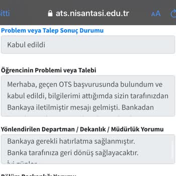 Denizbank Üniversite Ots Ödeme İletişimi Sağlanılmıyor.