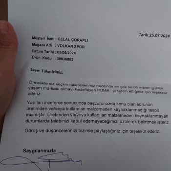 Puma Spor Ayakkabı Şikayet