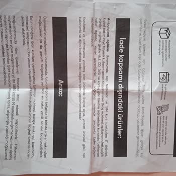 Teknosa Tabletin Değişimi Talebi