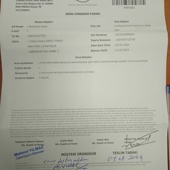 Teknosa Tabletin Değişimi Talebi