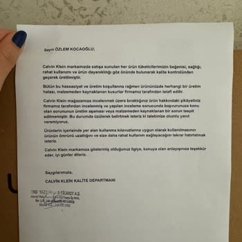Calvin Klein Sorumsuz Markanın Hatalı Ürün Gönderimi