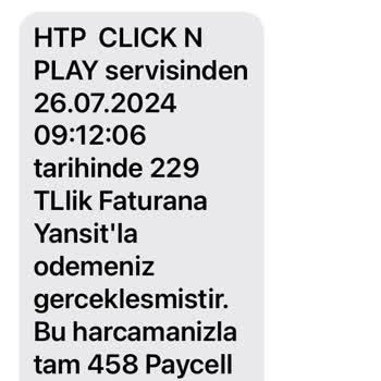 Turkcell Htp Clicknplay Diye Bir Şey Faturama Para Yansıttı