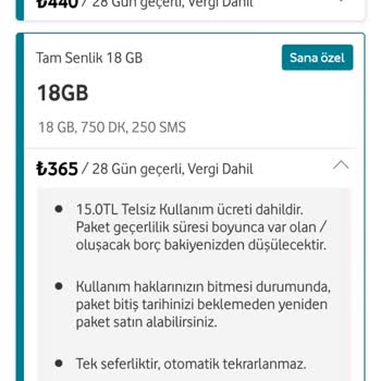 Vodafone Ödeme Alınan Kolay Paketin Saatlerdir Yüklenmemesi