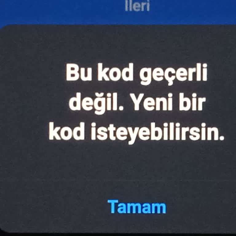 Instagram Onay Kodu Sorunu