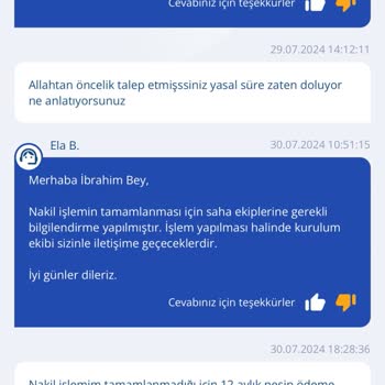 TurkNet İnternet Nakil İşlemi Süresinin Aşılması Ve Müşteri Memnuniyetsizliği