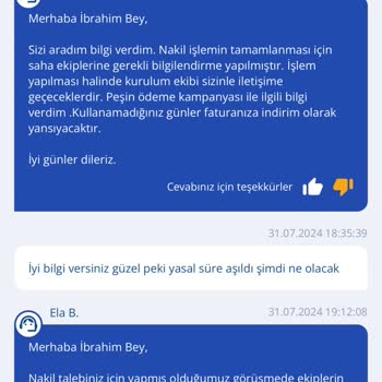 TurkNet İnternet Nakil İşlemi Süresinin Aşılması Ve Müşteri Memnuniyetsizliği