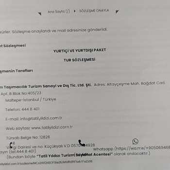 Tatil Yıldızı İptal Olan Tur Ücret İadesi