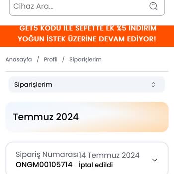 Getmobil İade Edilemeyen Ödeme