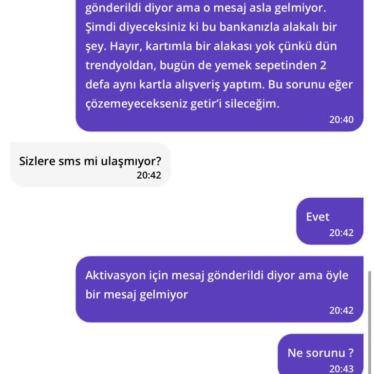 Getir Kart Ekleme Sorunu