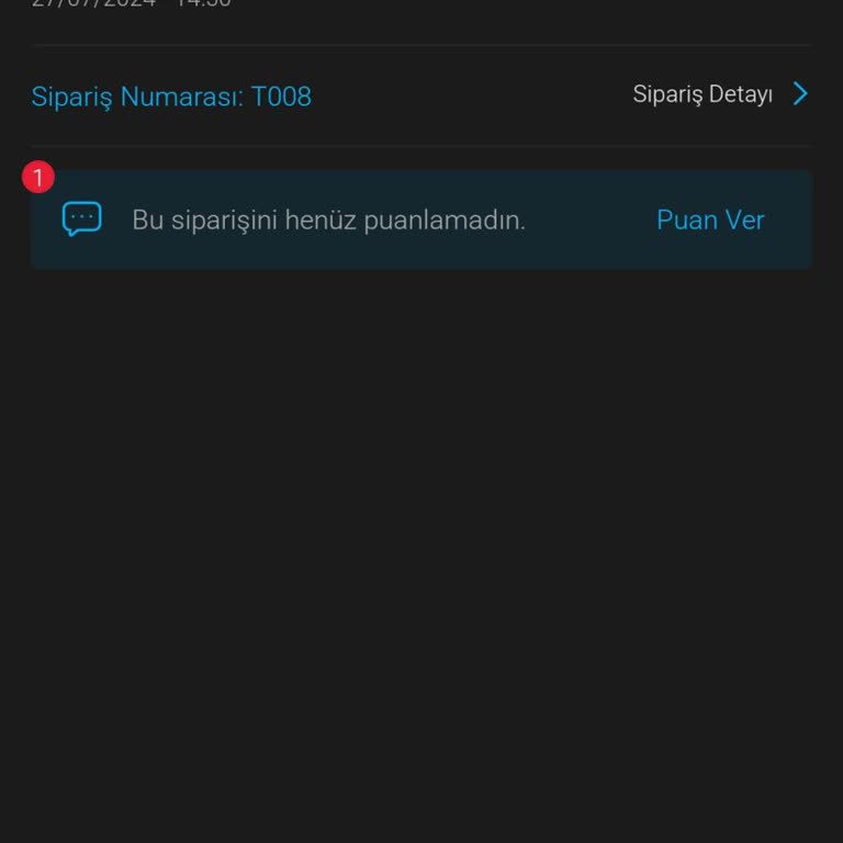 Tıkla Gelsin Sipariş Onaylanmadı Para Çekildi