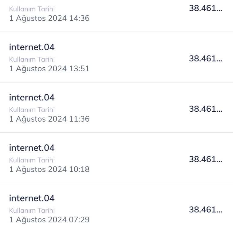 Türk Telekom Mobil İnternet Bittiği İçin Otomatik İnternet Tanımlıyor