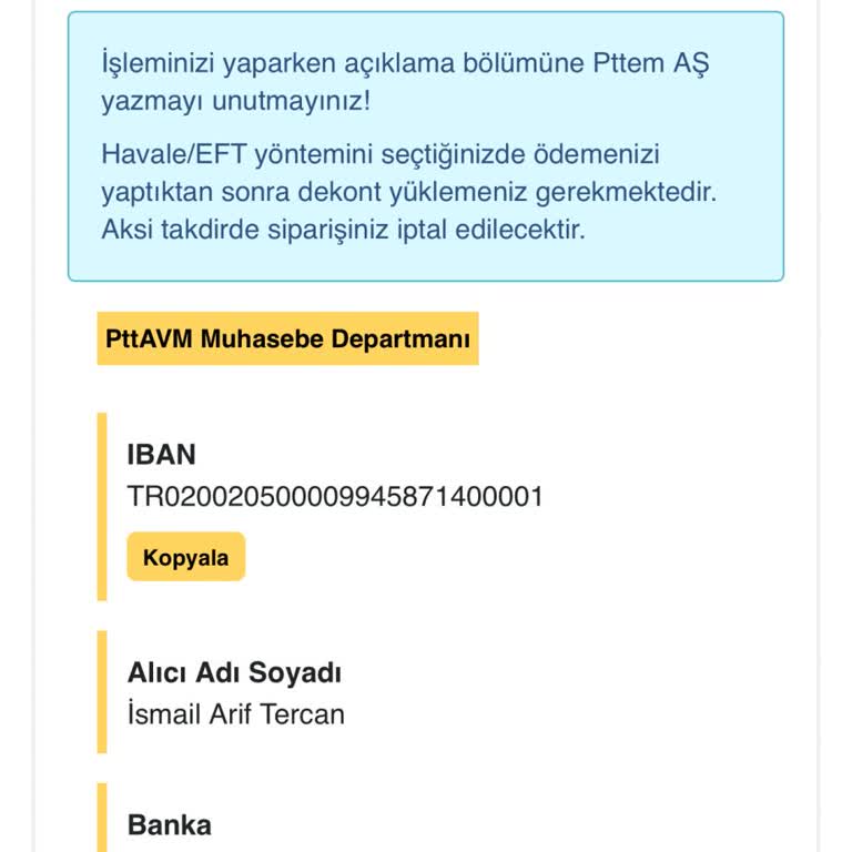 PttAVM Gardrops Üzerinden Yapılan Satışta Yaşanan Sorun