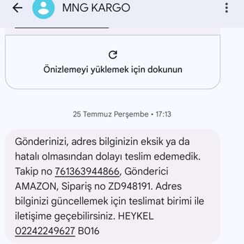 MNG Kargo Beceriksizliği Kargomu Geri Gönderiyorlardı