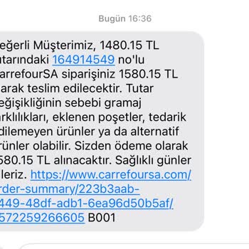 Carrefour SA Sanal Market Kampanya Sorunu
