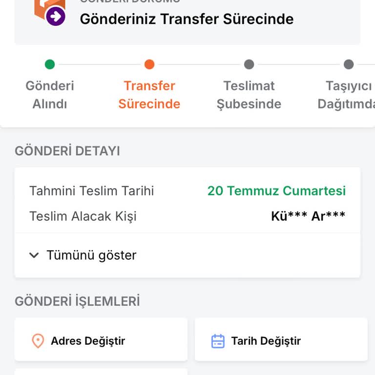 Trendyol Express Kargom Gecikti Bana