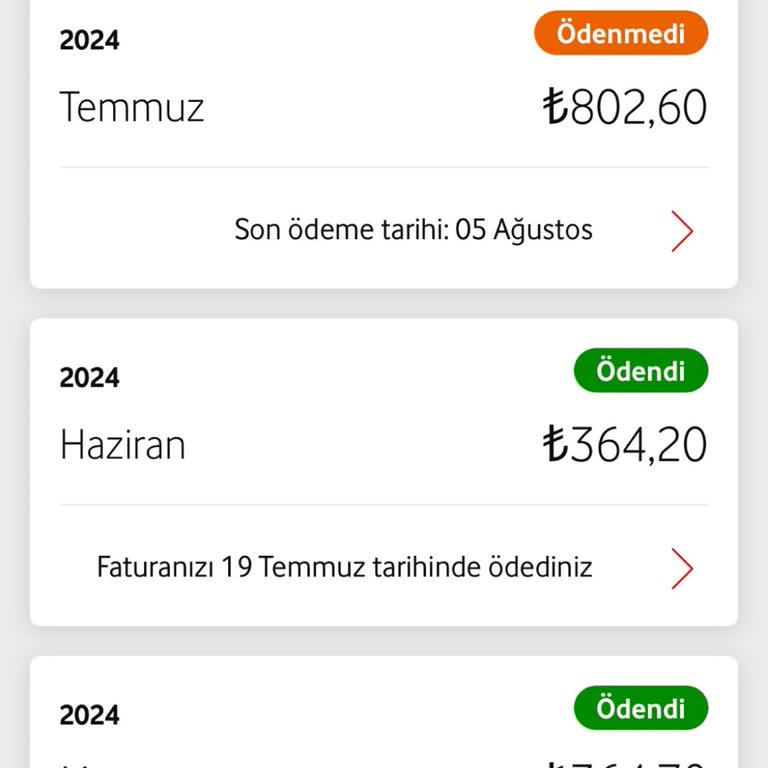 Vodafone Fatura Bilgimiz Dışında Yükseliyor