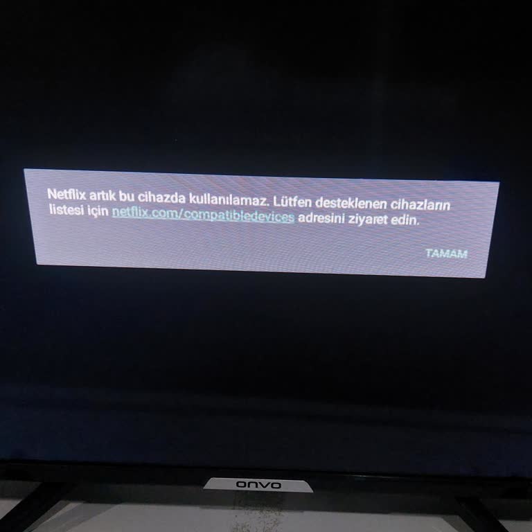 Onvo Netflix Lisans Sorunu Çözüm Bekliyoruz