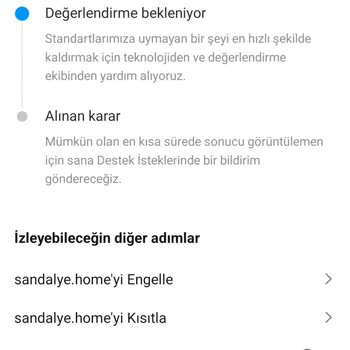 sandalye.home Sipariş Verdiğim Sandalye Teslim Edilmedi Ve İletişim Kesildi