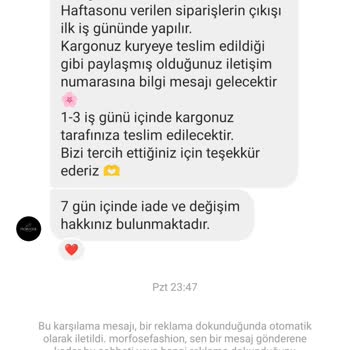 Morfose Fashion 2400 TL Yi Gönderdim Engellediler