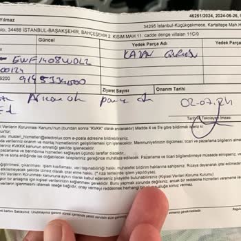 Electrolux Servis Sorunu Ve Yanıltıcı Bilgilendirme