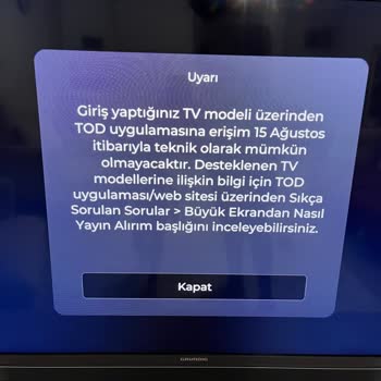Tod TV Parasını Ödediğim TV Paketini İzletmiyor
