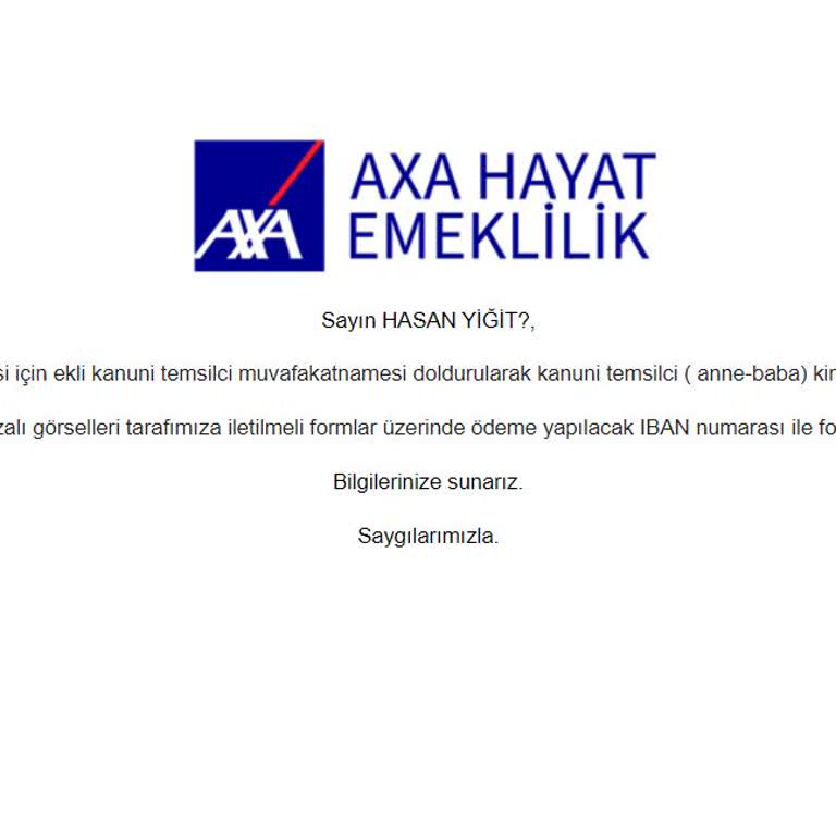 Axa Sigortadan BES Yaptırmayın!