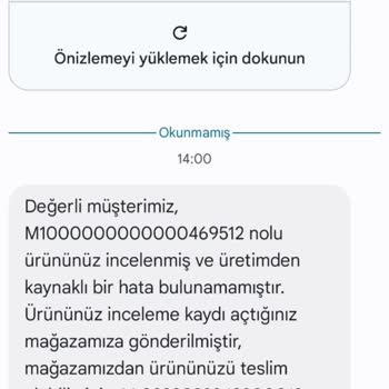FLO Ayakkabı FLO Değişimin Red Edilmesi