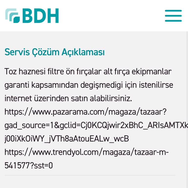 BDH Bilişim: Sorunlu Robot Süpürge Ve Yanıltıcı Servis Hizmeti